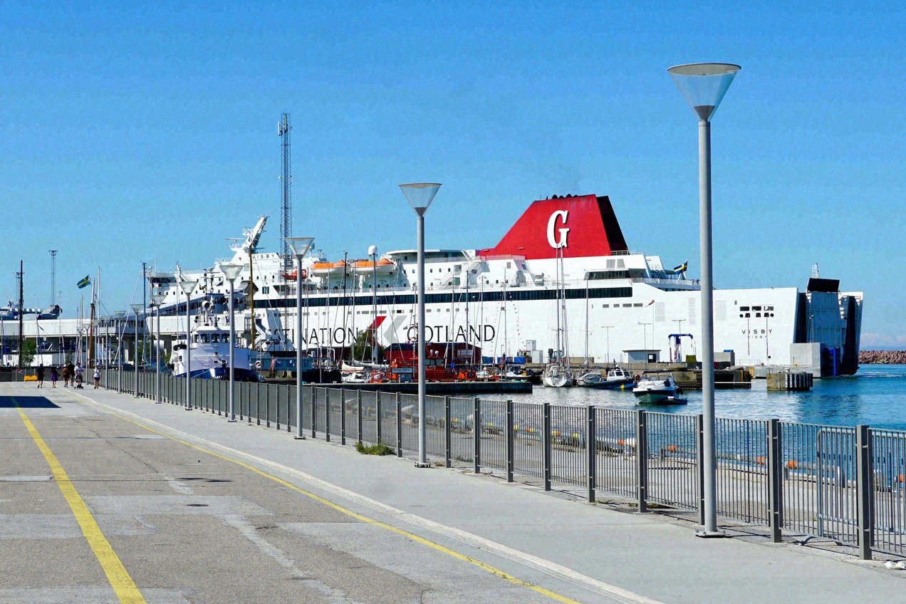 Ferry port of Visby on Gotland